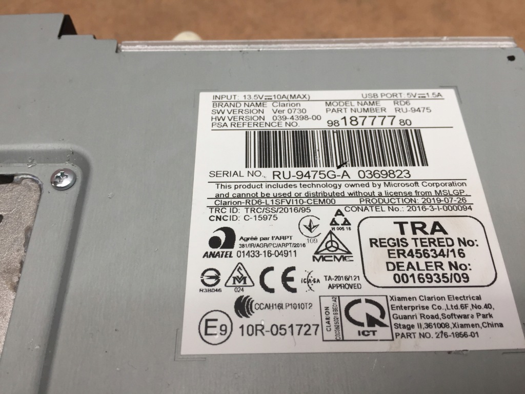 фото №4, Citroen c3 iii радио заводской 9818777780