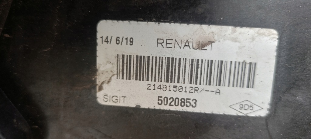 Вентилятор радіатора renault dacia 214815012r 5020583 оригінал Зі Шроту