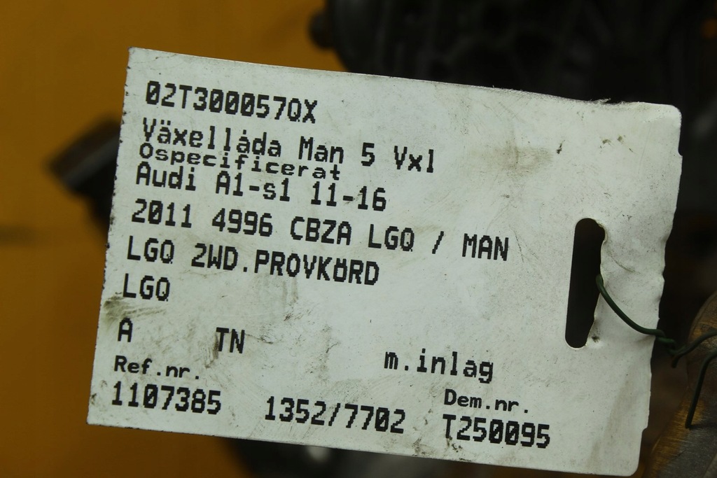 фото №15, Коробка передач передач механічна audi a1 8x seat vw 1.2 tsi lgq 02t301252a