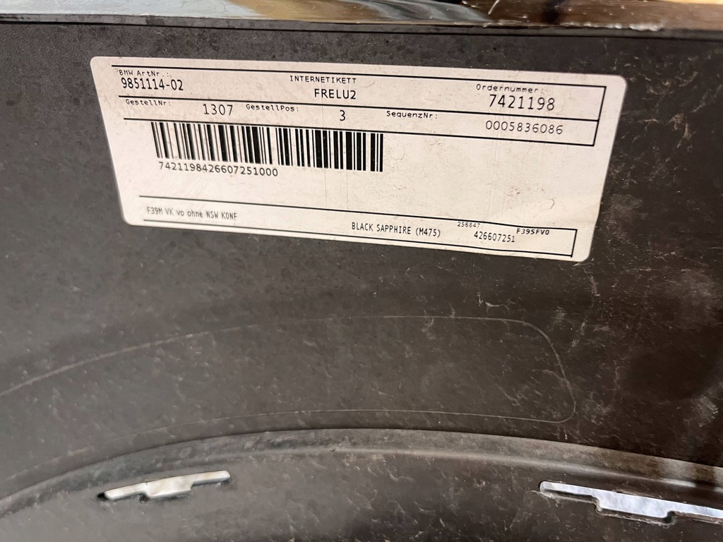 фото №14, Bmw x2 f39 m-pakiet 2018 - бампер передний перед org 9851114