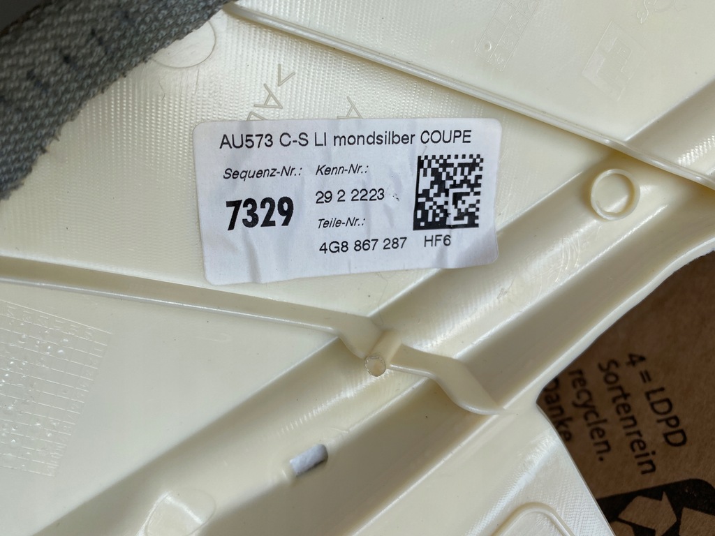 фото №8, Audi a7 c7 4g lift защита стойка c левая правая 4g8867287 4g8867288 hf6 38km