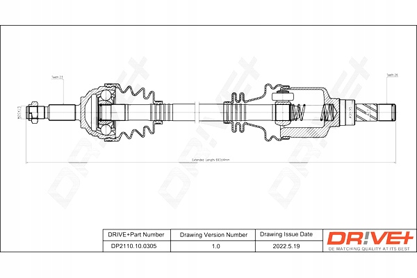 Приводной вал приводная dacia logan 07- l drive+ Цена