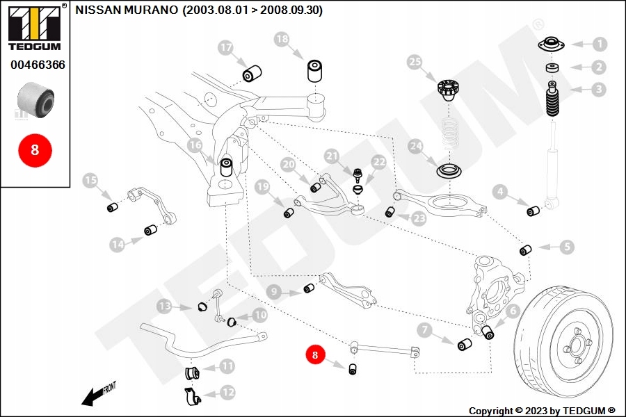 фото №13, Втулка важеля заднього поздовжній