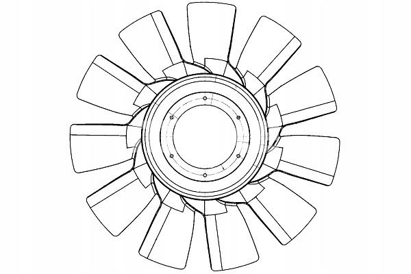 фото №1, Mahle cfw 82 000p колесо вентилятора, охлаждение двигателя