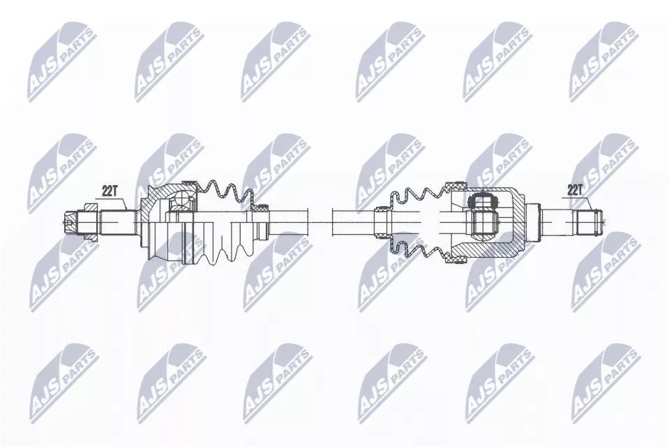 фото №2, Приводной вал приводная перед левый fiat panda 2003-