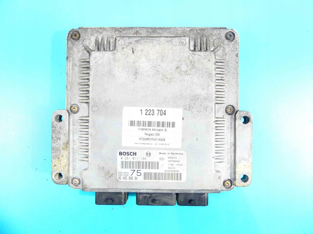 фото №1, Бортовий комп'ютер peugeot 206 9648588880 2.0 hdi