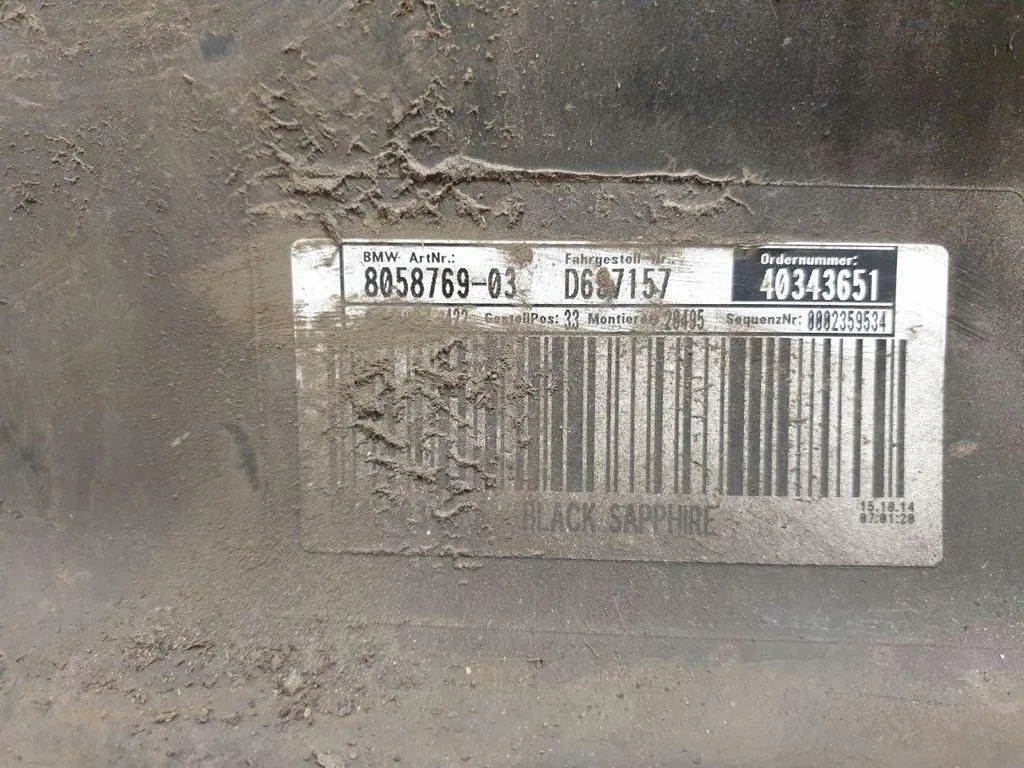 фото №9, Накладка порог левая bmw 3 gran turismo f34 8058769 2.99l дизель 2014