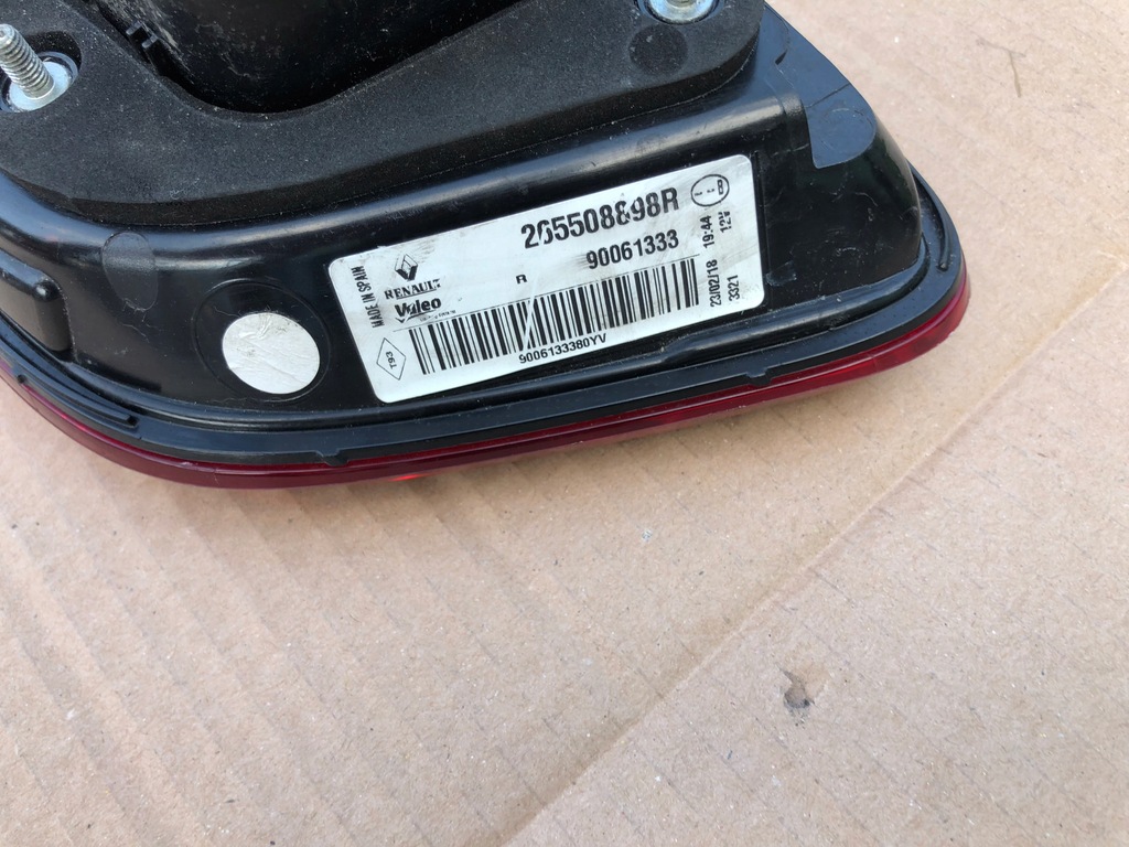 фото №6, Лампа задняя правая renault kadjar led w крышка 2015 -