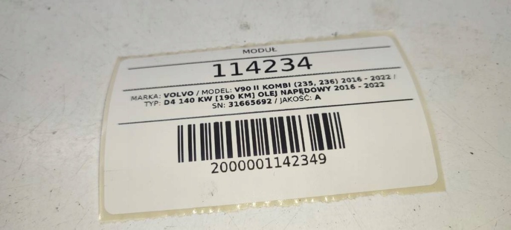 фото №5, Модуль blis радар датчик поперечина движения мертвого pola левый volvo v90 31665692