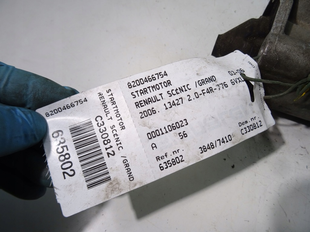 фото №4, Стартер 8200466754 renault scenic 2.0 .
