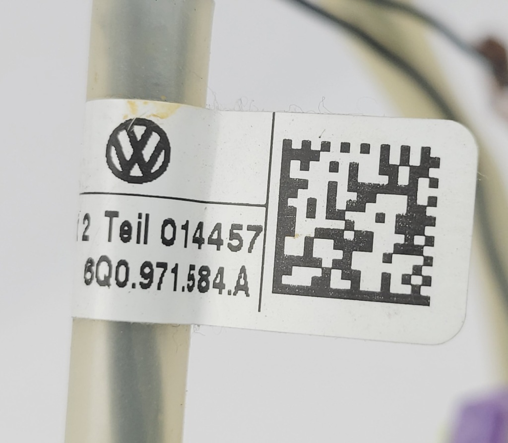 фото №6, Vw polo 9n skoda жгут электропроводка подушка безопасности подушки безопасности 6q0971584a
