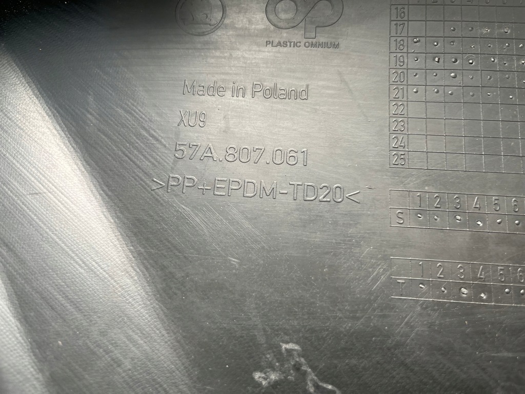 фото №11, Skoda karoq накладка спойлер бампера перед передні оригінал europa