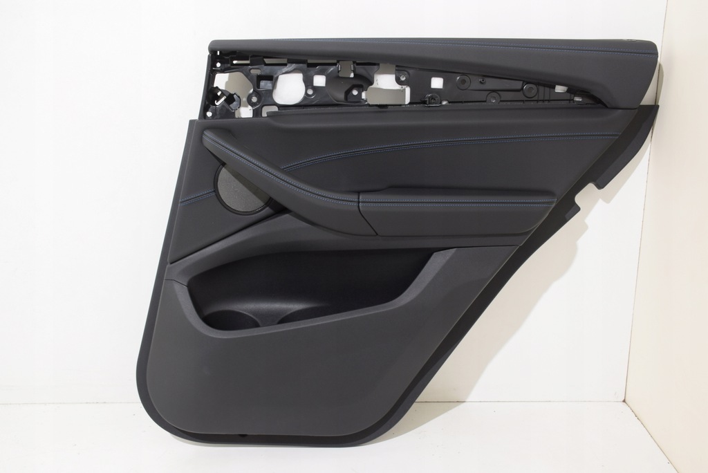 фото №16, Bmw ix3 g08 lci обивка сиденья заднее сиденье кожа vernasca czarna nić niebieska