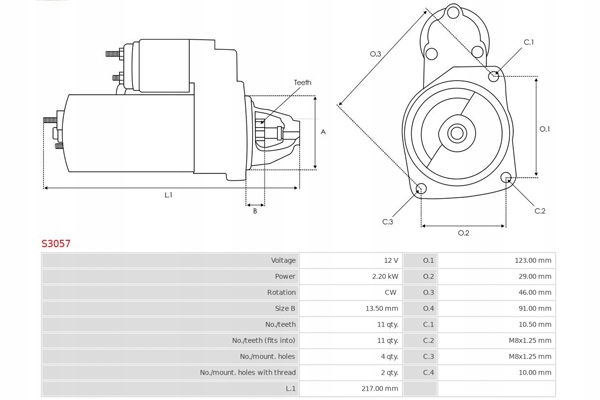 фото №10, Стартер 12v citroen berlingo c2 c3 c4 peugeot 1007 206 207 307 308