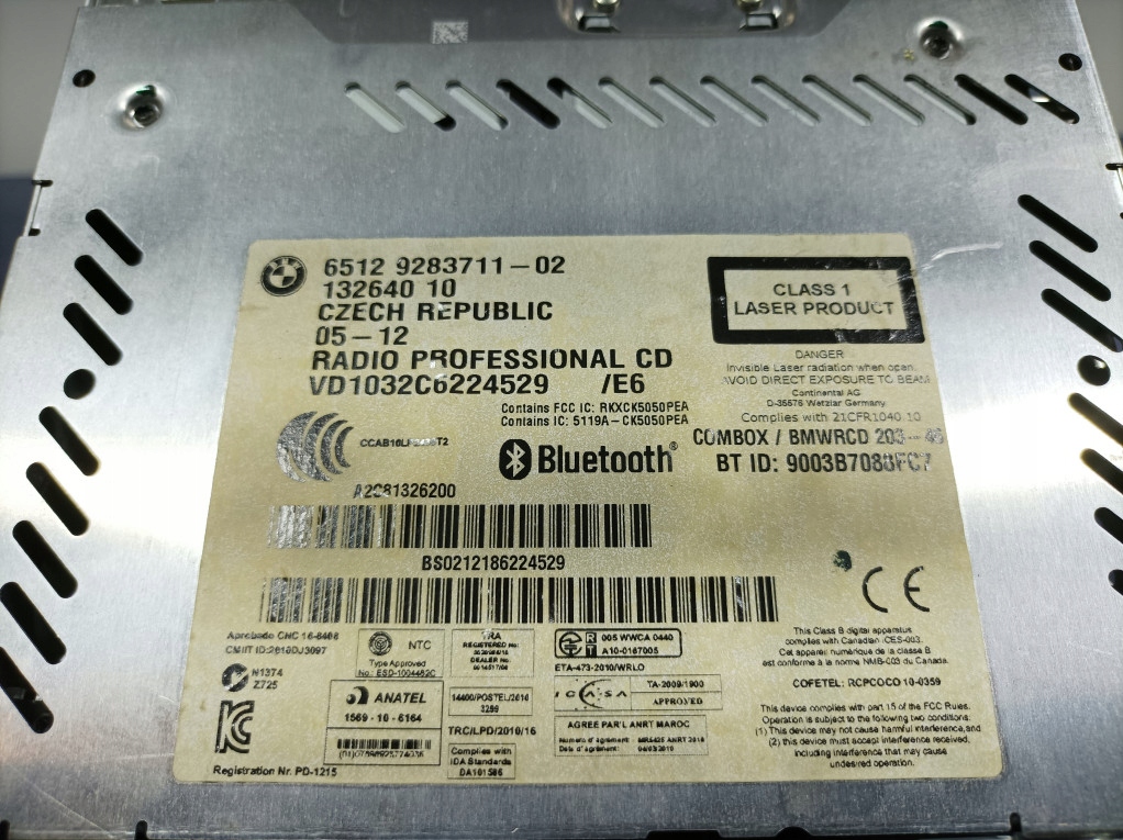 фото №5, Bmw x1 e84 радіо радіопрогравач cd professional 9283711