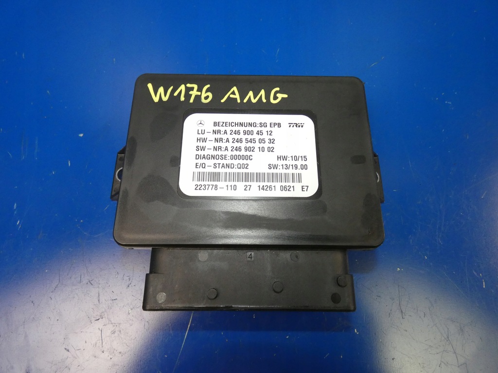 фото №1, Mercedes a w176 w246 модуль тормоза ручного