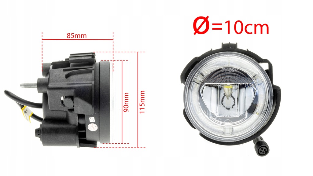 фото №8, Свет led круглые drl противотуманная фара 2w1 cree do subaru