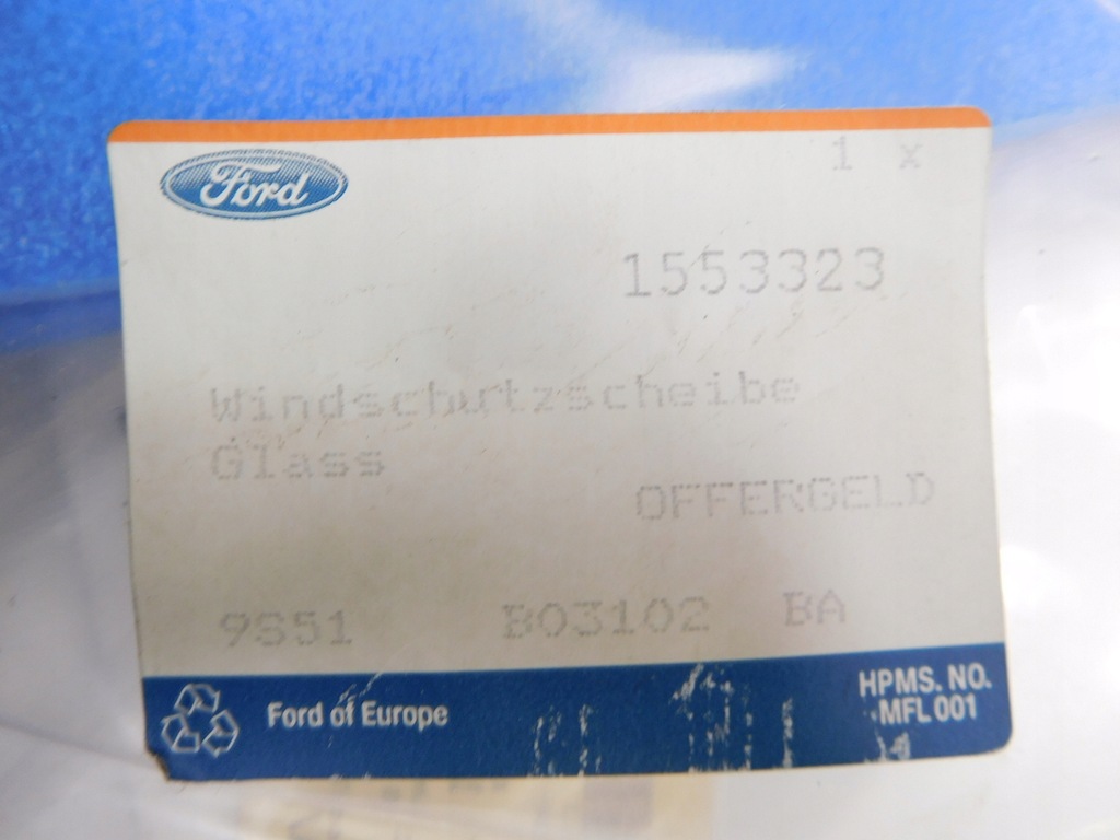 фото №9, Стекло лобовое ford ka mk2 оригинальный номер 1553323