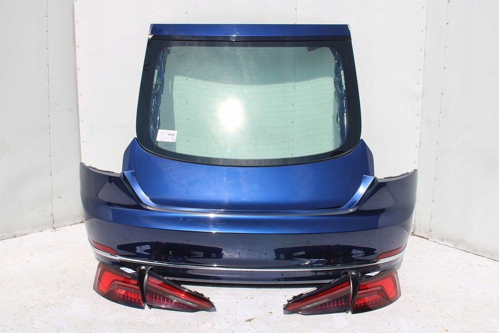 фото №7, Audi a5 sportback задняя бампер задний + крышка багажника багажника 8w f5 цвет 2g2d