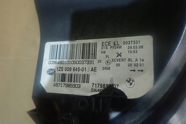 фото №6, Лампа ліва фара лівий bmw x6 e71 bi ксенон 07-