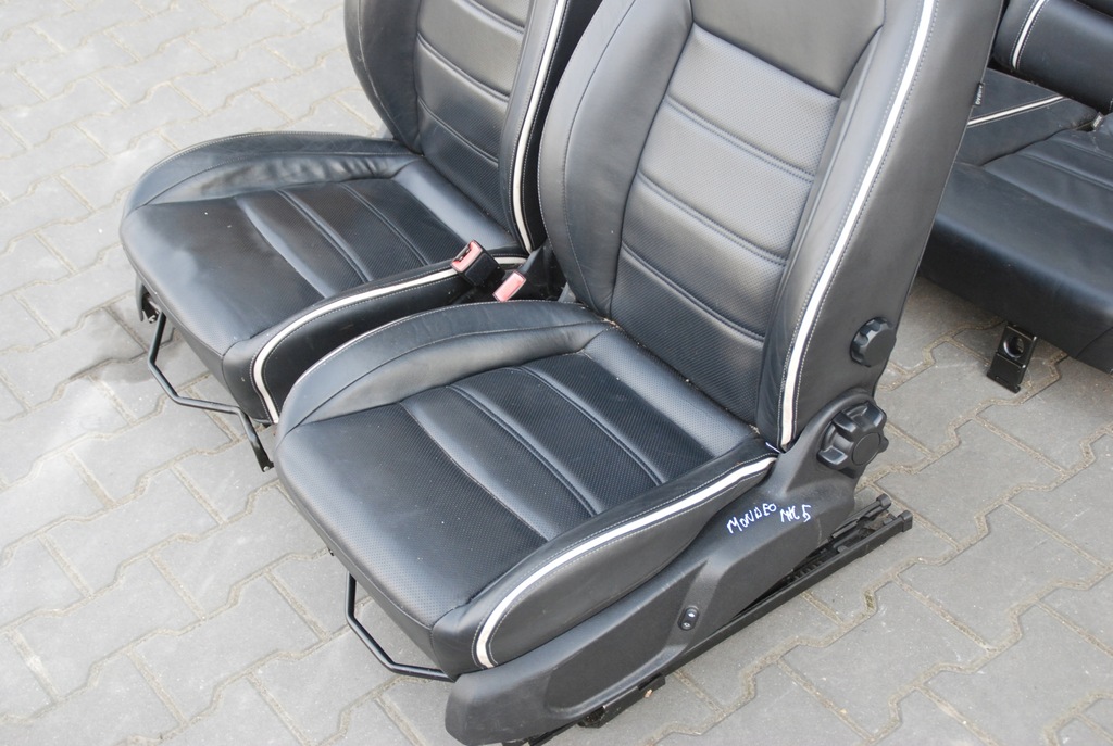 фото №6, Ford mondeo mk4 lift сидіння заднє сидіння шкіра білий nić