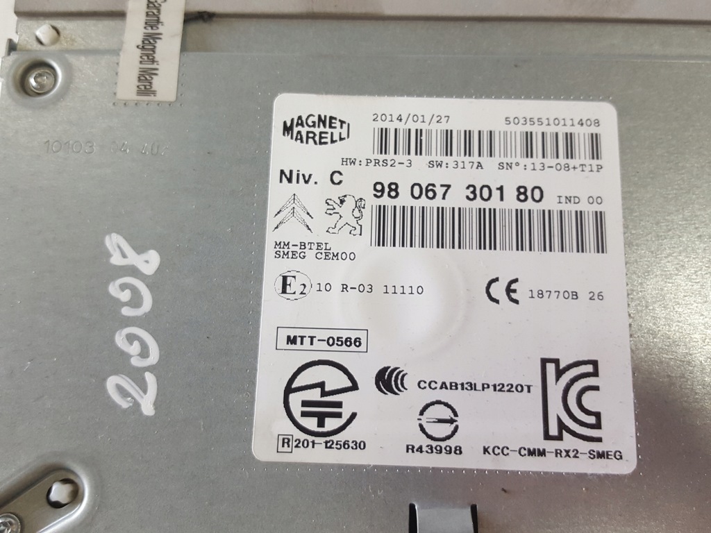 фото №2, Peugeot 2008 i 13-16r радио радиопроигрыватель 9806730180