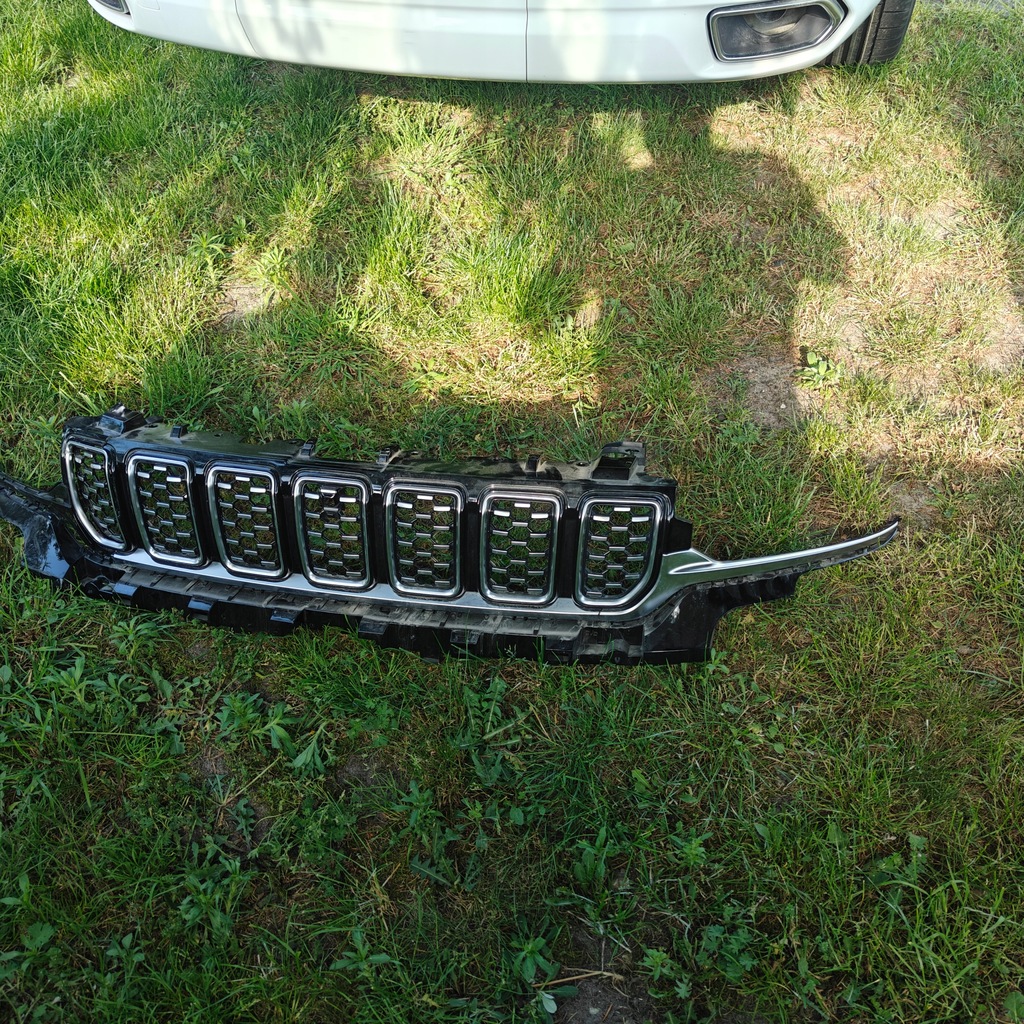 фото №3, Jeep grand cherokee wl 2021- решітка радіатора решітка радіатора хром satyna summit рамка org.