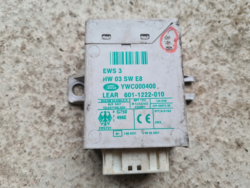 фото №1, Модуль иммобилайзер range rover l322 ywc000400