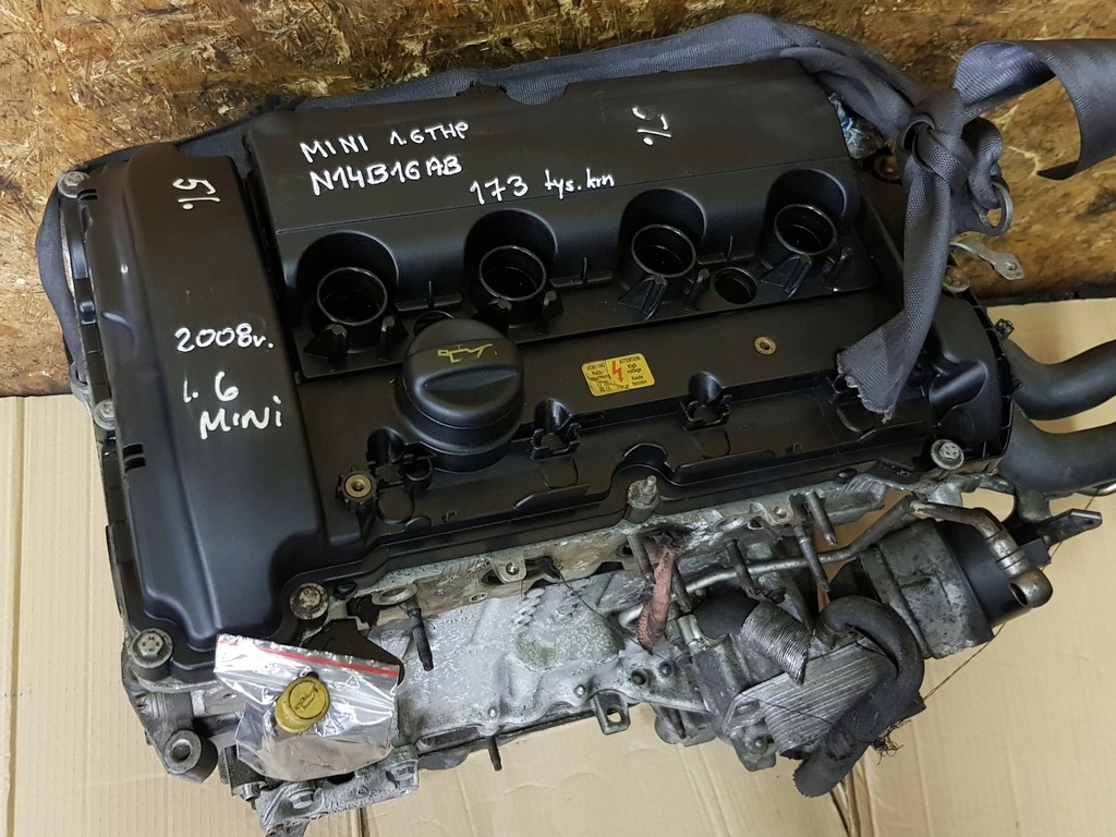 фото №1, Mini cooper r56 1.6 thp 2008 n14b16ab двигатель 173 tys km