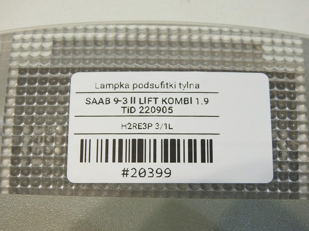 фото №9, Лампа освещение потолочный saab 9-3 ii kombi