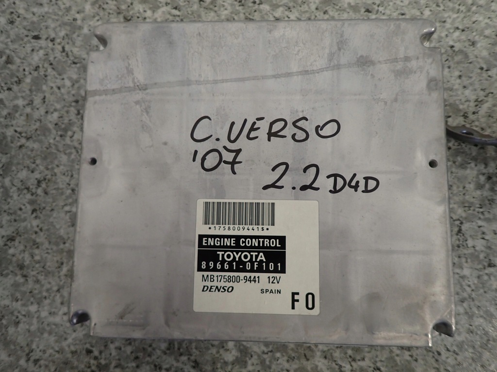 фото №8, Corolla verso 2.2d 05-09 набор стартовый бортовой компьютер keyless