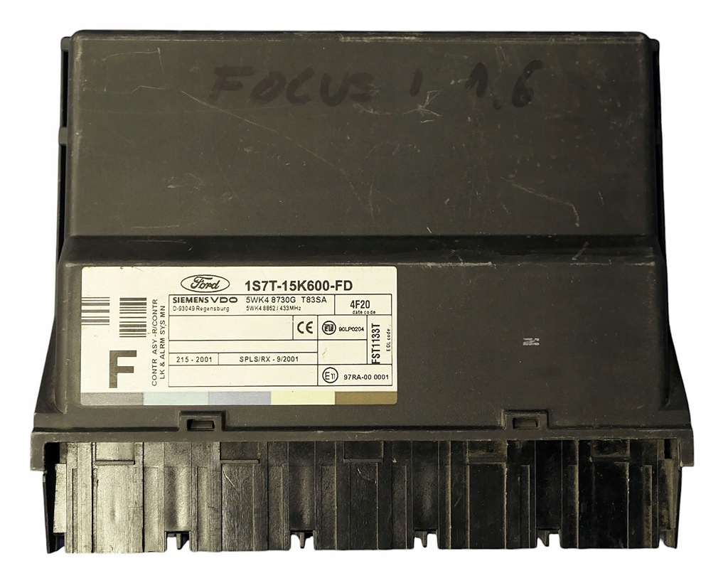 фото №1, Модуль комфорта ford focus 1.8 1s7t-15k600-fd 5wk48730g + программирование