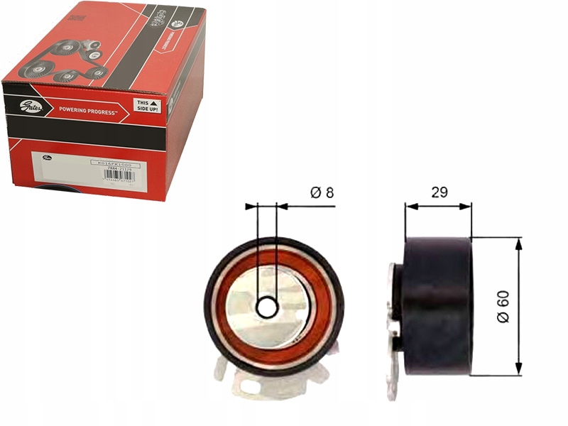 фото №1, Gates ролик натяжителя fiat albea 1.6 16v 178_
