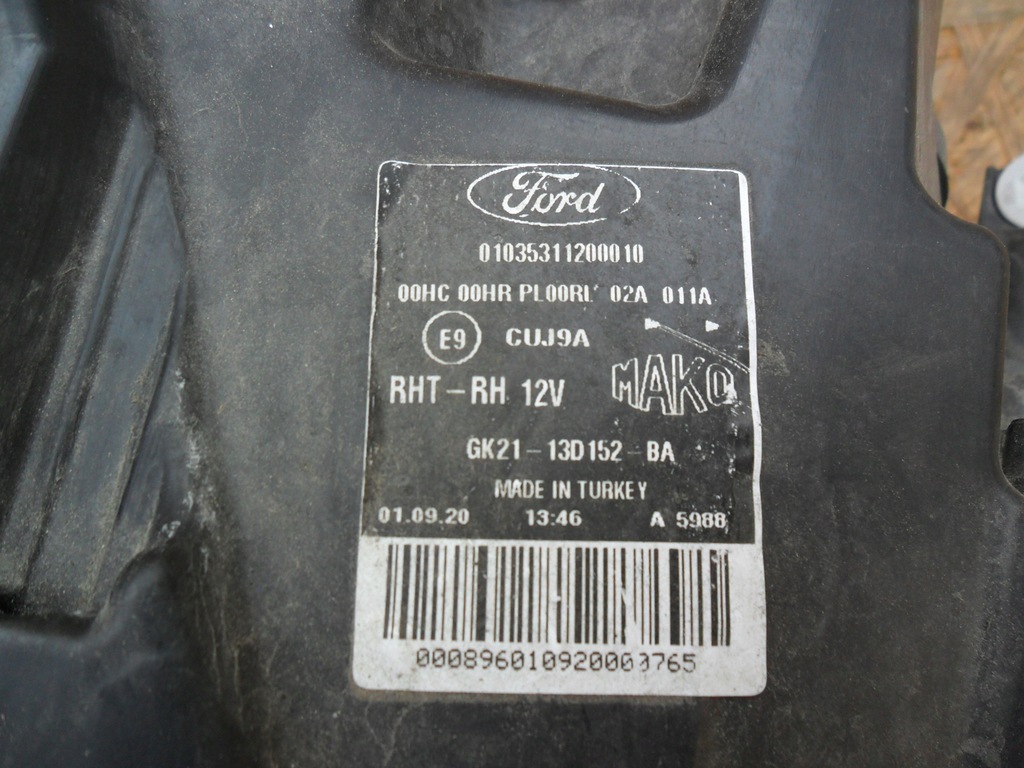 фото №7, Ford transit custom 8 лампа левая gk21-13d153-ba