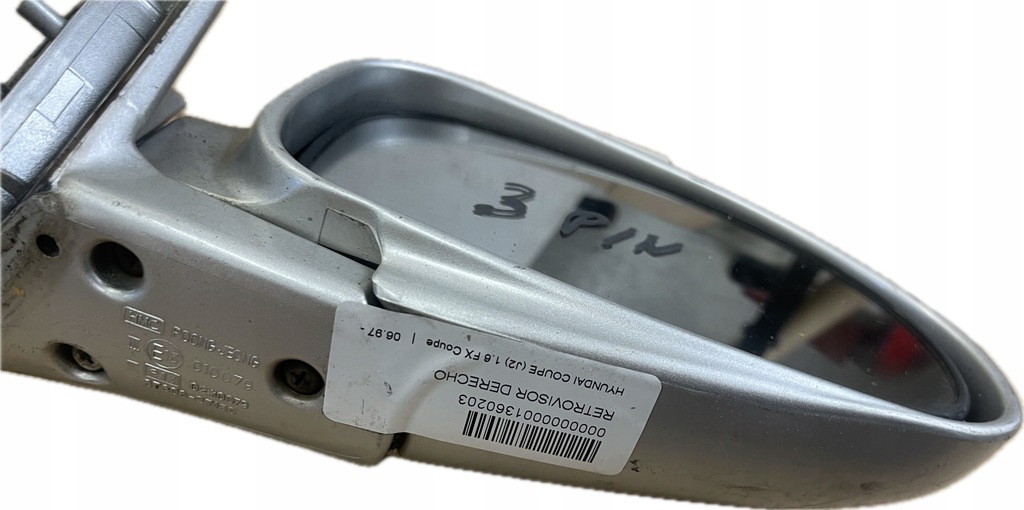 фото №7, Hyundai coupe i j2 96-01r зеркало правое электрический 3 pin