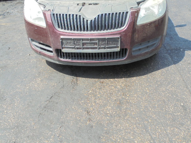 фото №10, Skoda roomster 5j бампер перед 06-10 5d 9893 rosso brunello kompletny