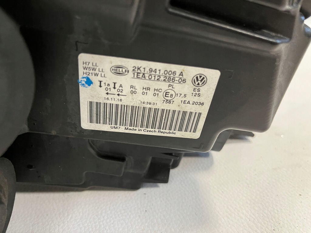 фото №7, Vw caddy 2k1 lift лампа перед передня права