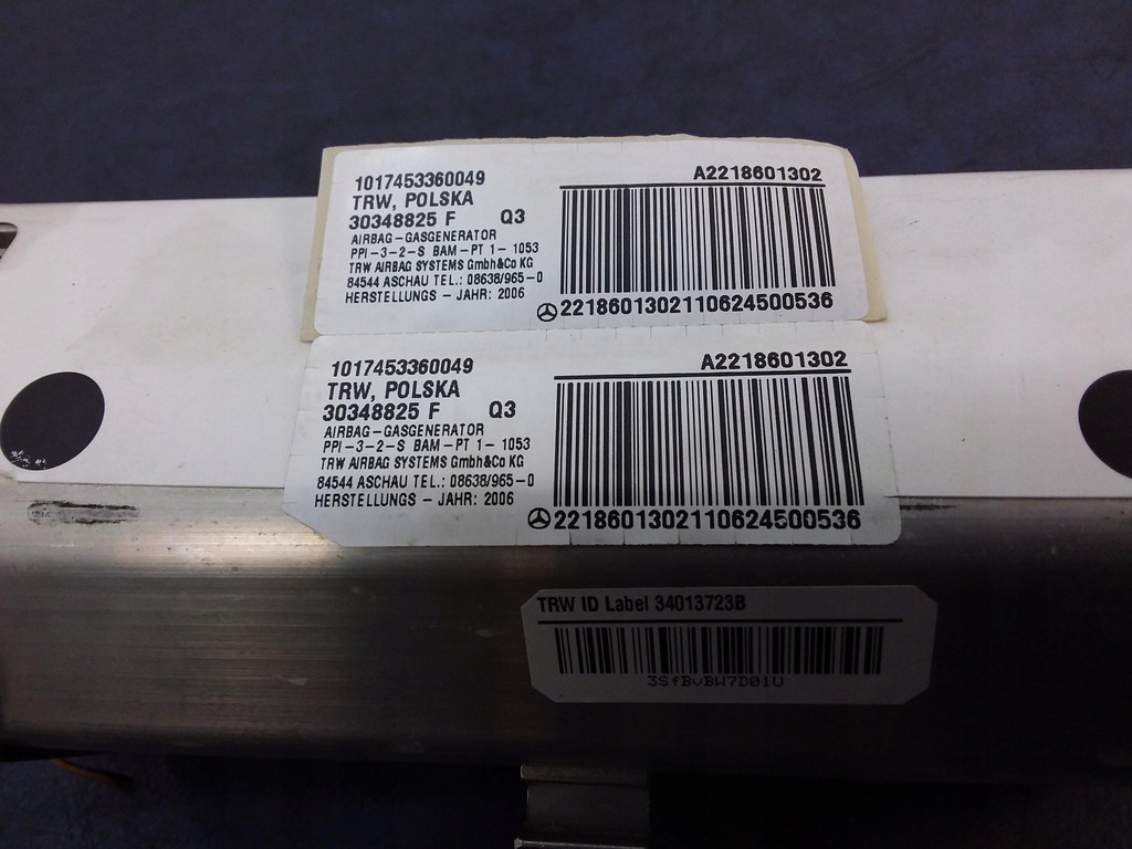 фото №10, Mercedes s w221 панель приладів панель приладів подушка ремені датчик