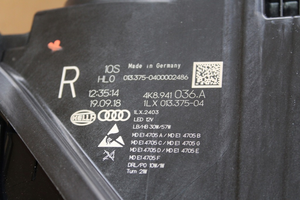 фото №9, Фара лампа перед комплект matrix audi a7 4k