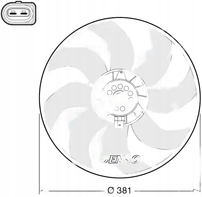 Купити Вентилятор радіатора der02006 denso