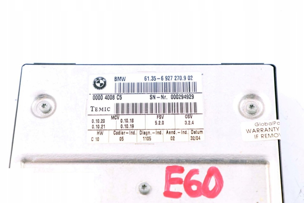 фото №11, Bmw e60 модуль блок керування сидіння правий лівий 6927270