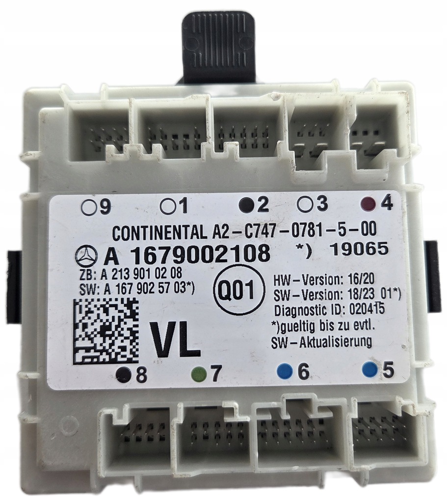 фото №1, Mercedes модуль блок керування двері a1669000218