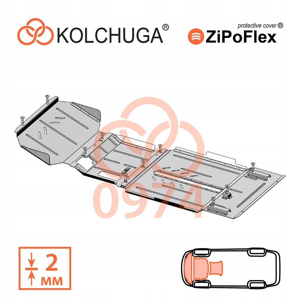 фото №1, Сталевий захист двигуна dla ford ranger 2019-