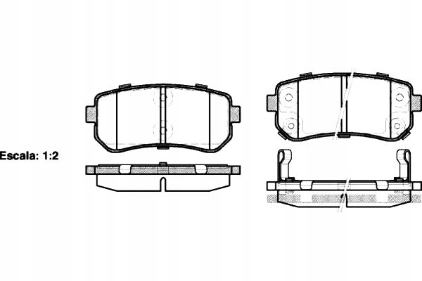 фото №1, Remsa тормозные колодки тормозные hyundai accent iii 1.4 gl