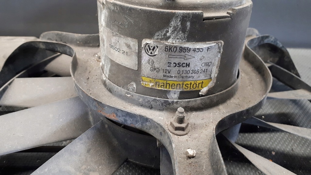 фото №9, 6k0959455f вентилятор радіатора vw caddy 1.6 95r