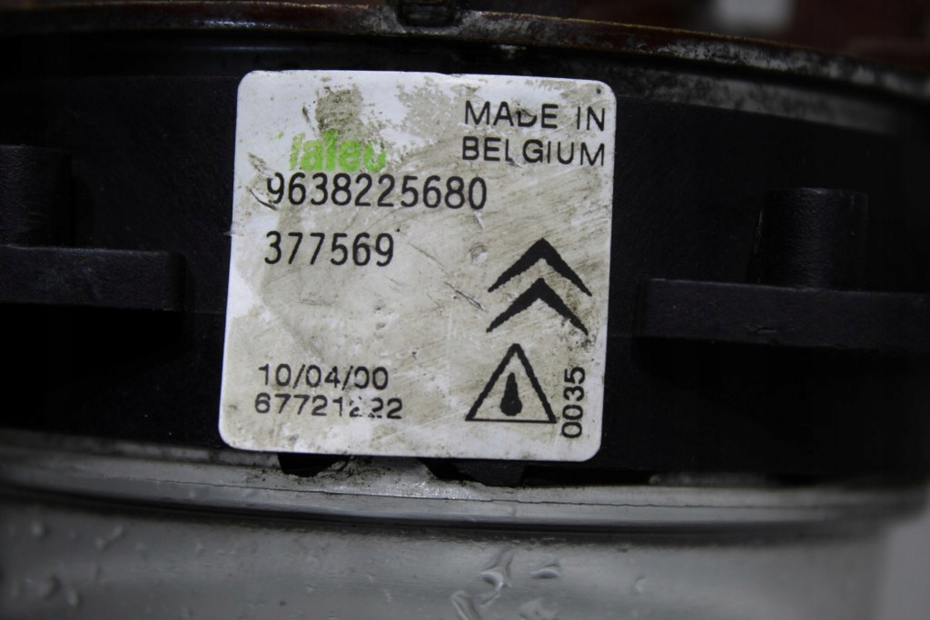 фото №3, Протитуманна фара citroen оригінальний номер 9638225680