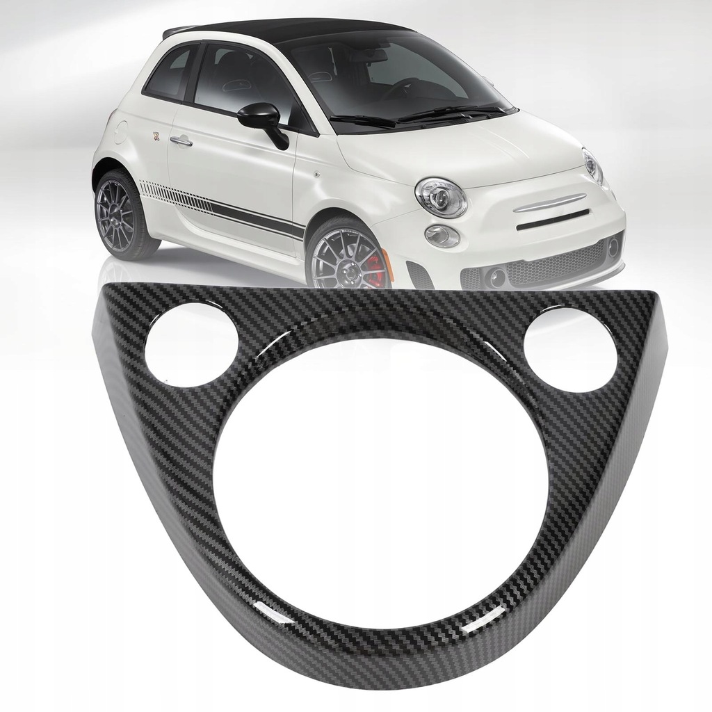 фото №9, Панель рама наклейка кришка рами панель перемикання передач dla fiat 500 2011+