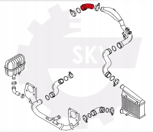 Шланг труба интеркулер vw passat b5 1.9tdi Оригинал