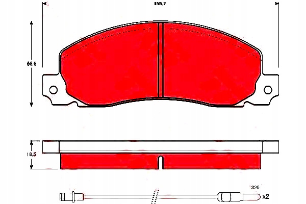 фото №1, Trw тормозные колодки ham. renault перед trafic