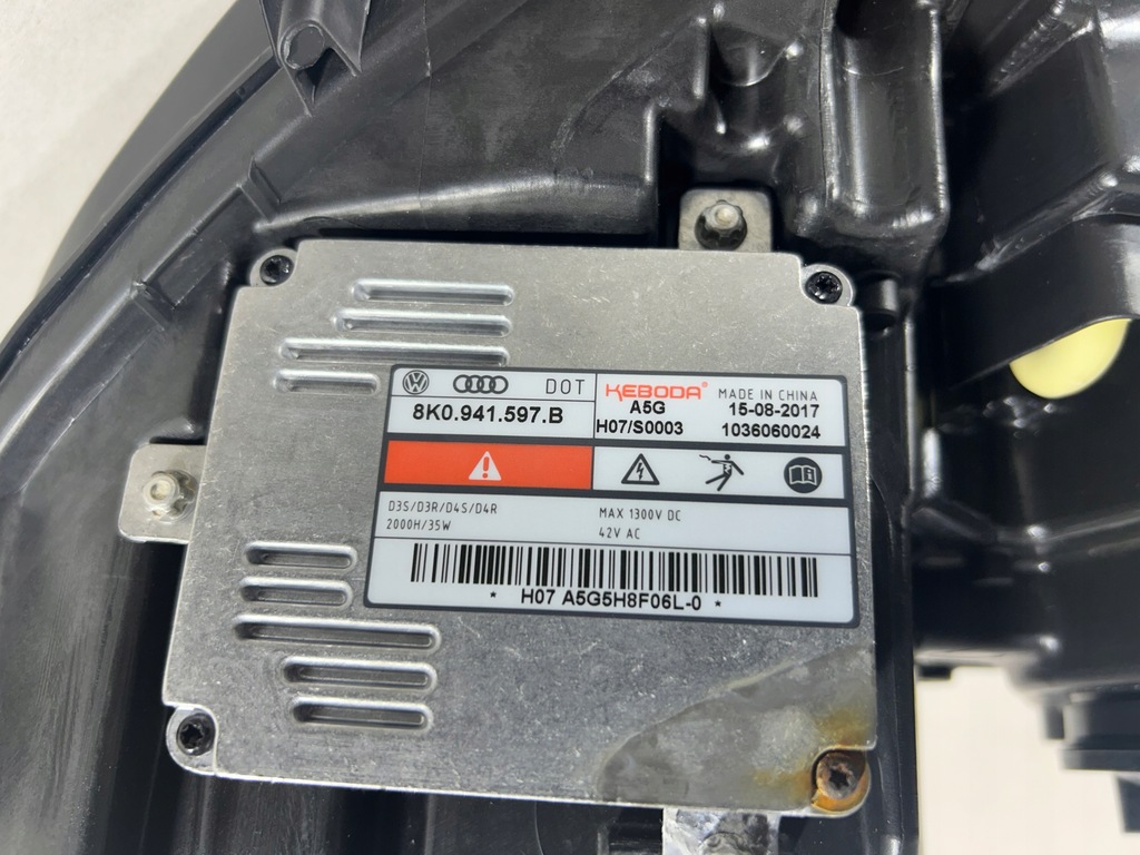 фото №11, Bentley continental gt 3w1 bi-xenon лампа правая перед фара eu dark led